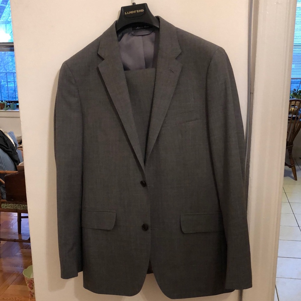 Lands End Suit, 100% wool